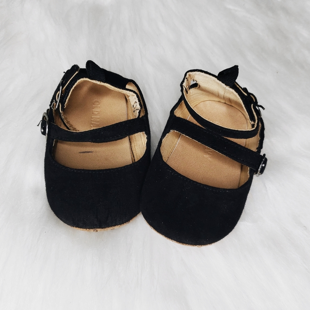 Old Navy Baby Black Strap Shoes